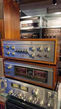LUXMAN 350 High-End Preamp Vorverstärker Holz Japan 1974